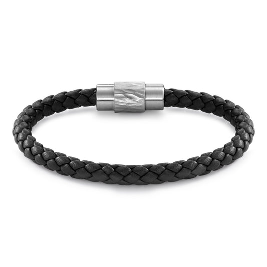 Bracciale Acciaio inossidabile, Pelle 20 cm Ø6.5 mm