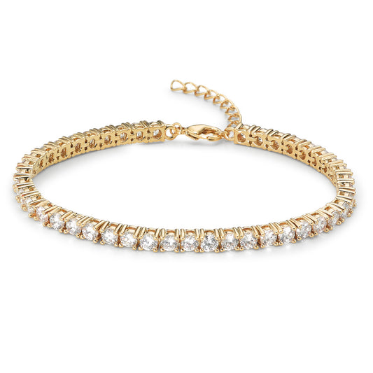 Bracciale Bronzo Zirconia dorato 17-20 cm