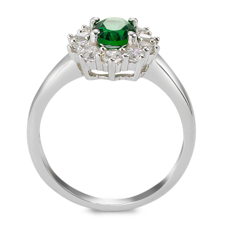 Anello Argento Zirconia verde