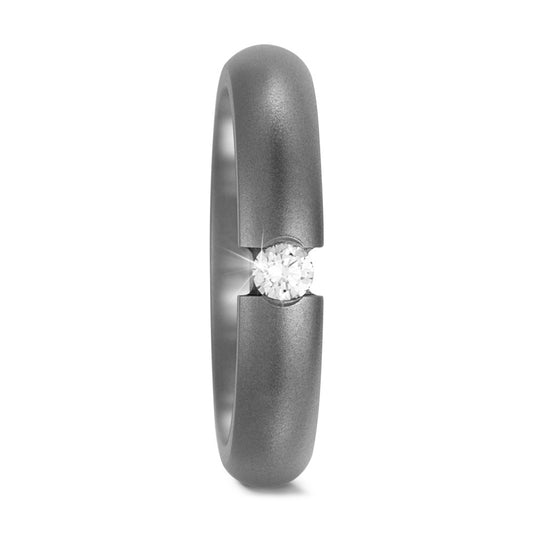 Anello del partner Titanio Diamante 0.10 ct, w-si