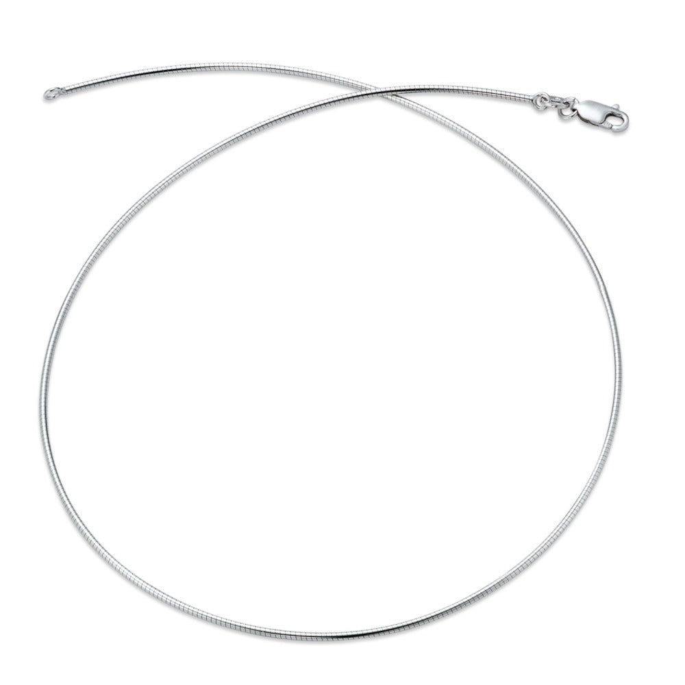 Collana Argento rodiato 42 cm Ø1.4 mm