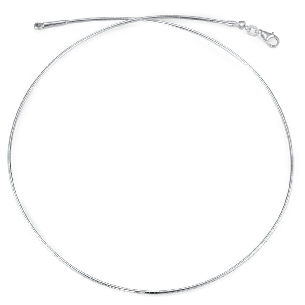 Collana Argento rodiato 45 cm Ø1.5 mm