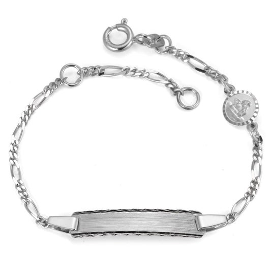 Bracciale con incisione Oro bianco 750/18 carati 12-14 cm