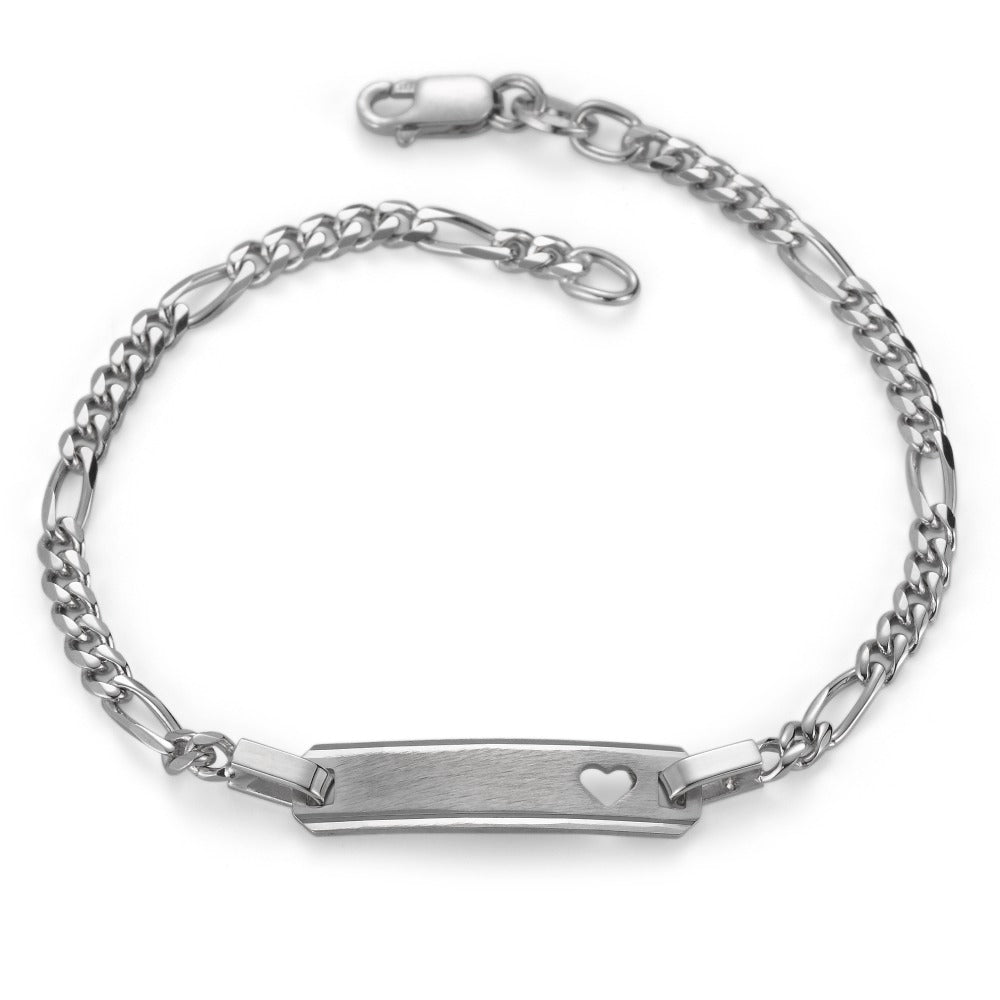 Bracciale con incisione Argento rodiato 16 cm