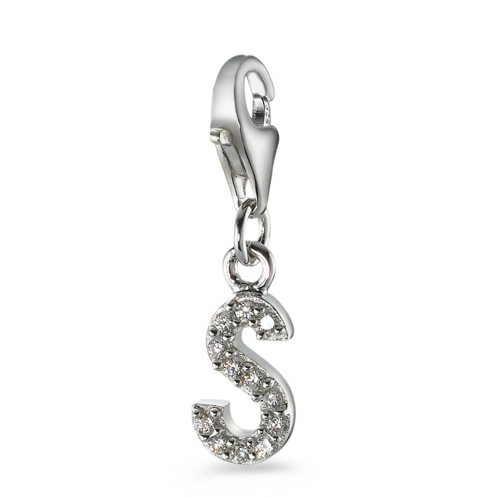 Charms ciondoli Argento Zirconia 4 pietra