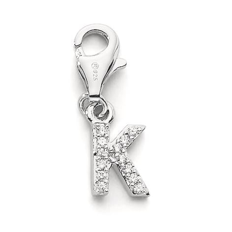 Charms ciondoli Argento Zirconia 3 pietra