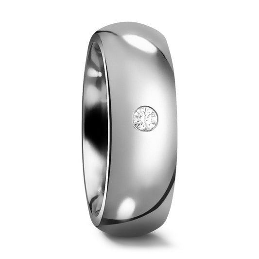 Anello del partner Titanio Diamante 0.03 ct, w-si