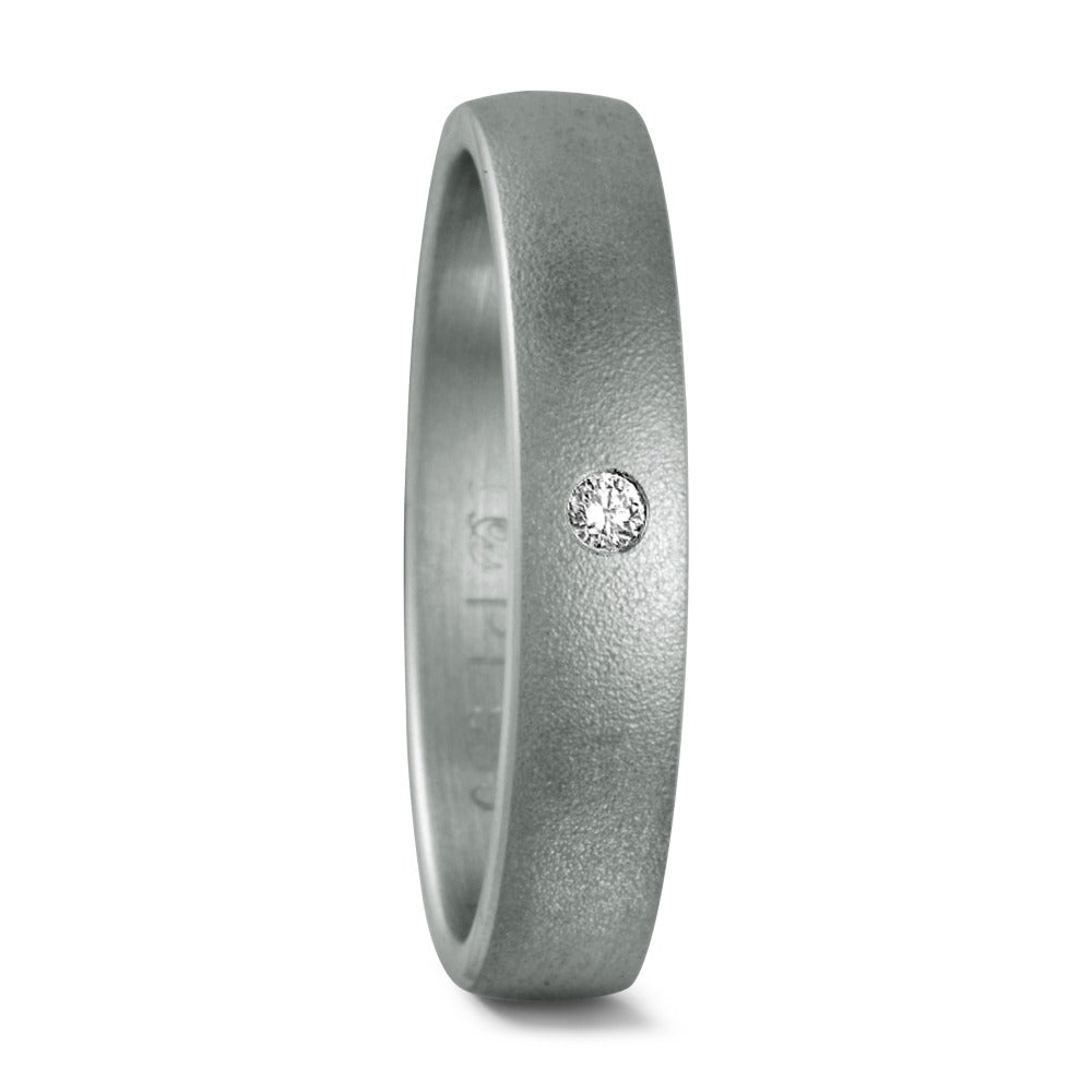 Anello del partner Platino 950 Diamante 0.02 ct, w-si