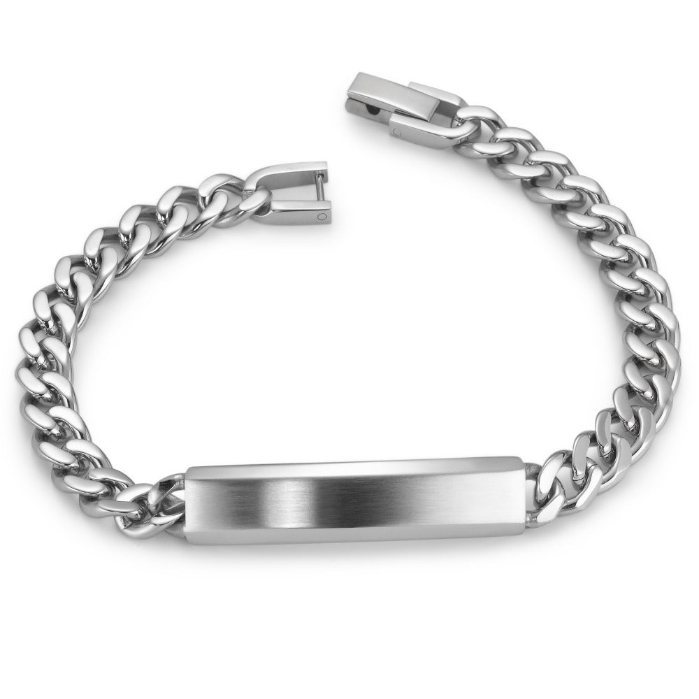 Bracciale con incisione Acciaio inossidabile 21 cm