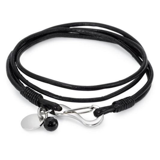 Bracciale Pelle, Acciaio inossidabile 18 cm