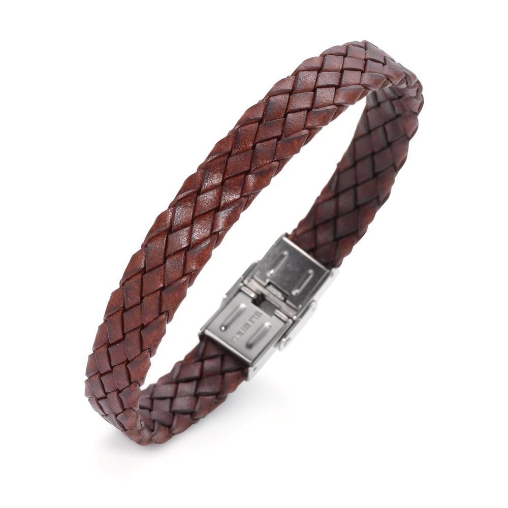 Bracciale Pelle, Acciaio inossidabile 21 cm