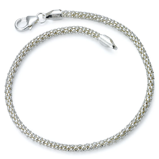 Bracciale Argento rodiato 18.5 cm Ø2.5 mm