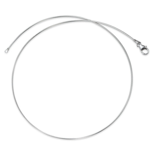 Collana Argento rodiato 42 cm Ø1 mm