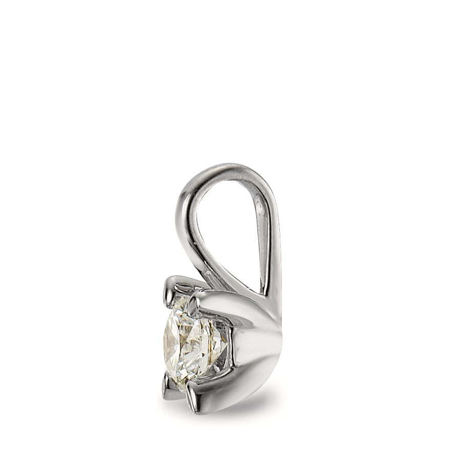 Ciondolo Oro bianco 750/18 carati Diamante bianco, 0.15 ct, [Brillant], w-si