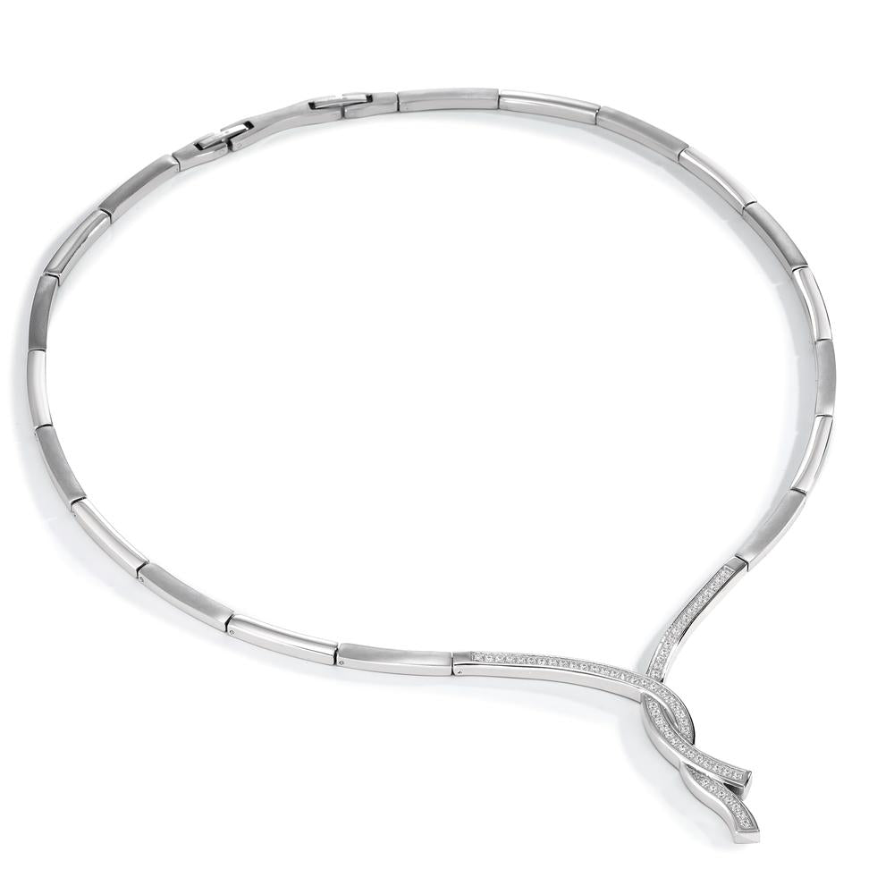 Collana Acciaio inossidabile Zirconia 42-45 cm