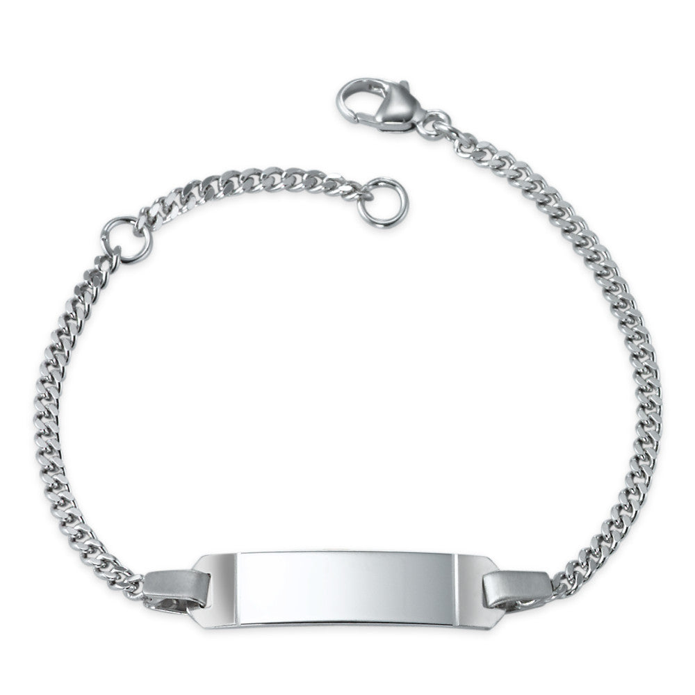 Bracciale con incisione Argento rodiato 12-14 cm