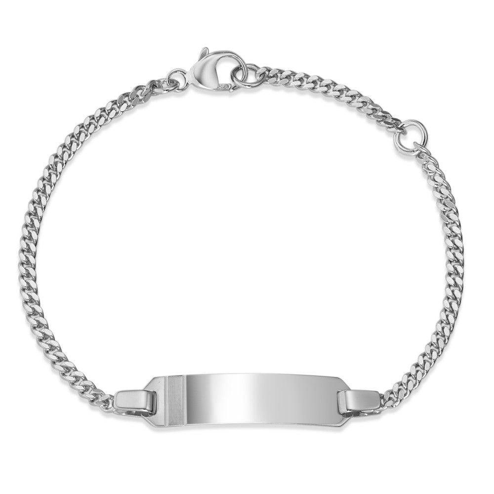 Bracciale con incisione Argento rodiato 12-14 cm