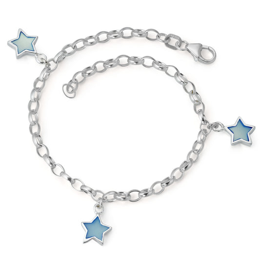 Bracciale Argento Madreperla Stella 18 cm Ø7.5 mm