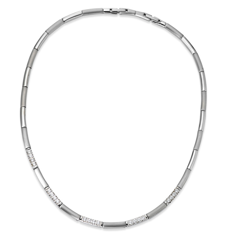 Collana Acciaio inossidabile Zirconia 42-45 cm