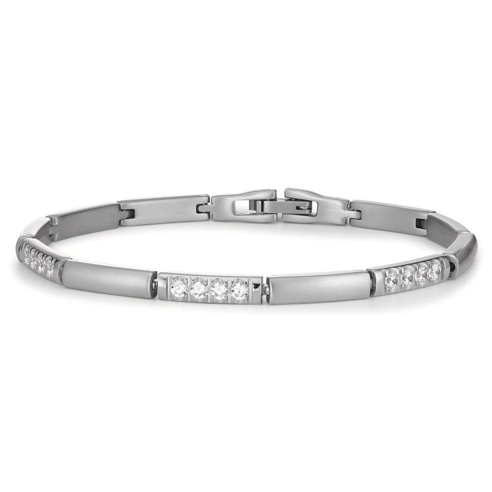 Bracciale Acciaio inossidabile Zirconia 19 cm