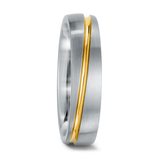 Anello del partner Acciaio inossidabile giallo rivestimento IP