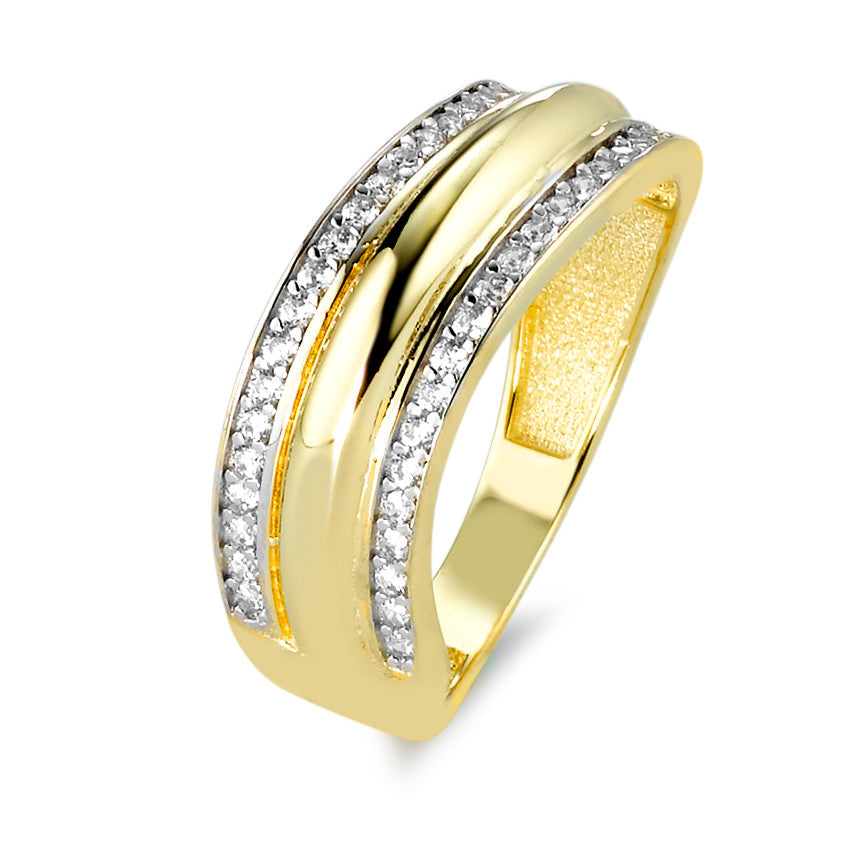 Anello Oro giallo 375/9K Zirconia 46 pietra