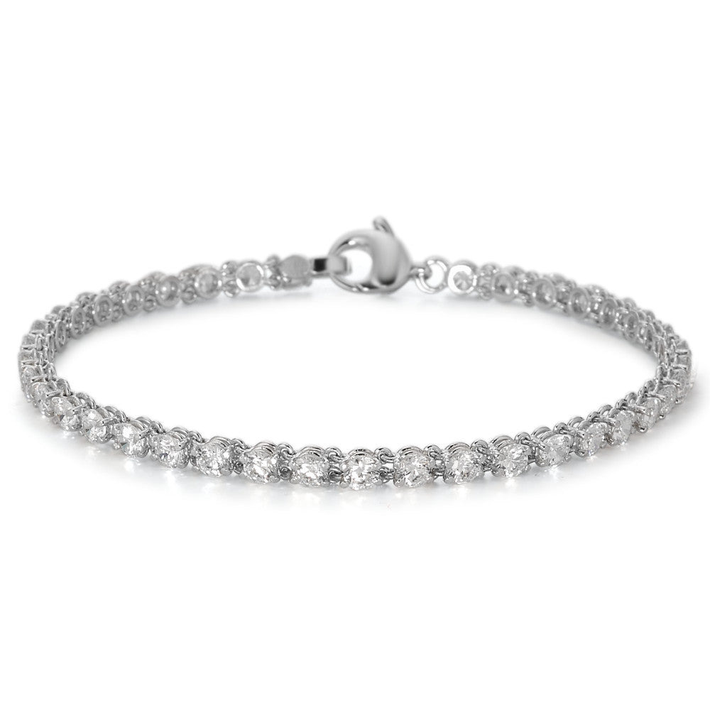 Bracciale Oro bianco 750/18 carati Zirconia 38 pietra 17 cm