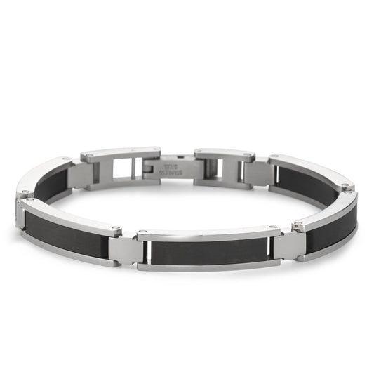 Bracciale Acciaio inossidabile, Carbonio 20-20.5 cm