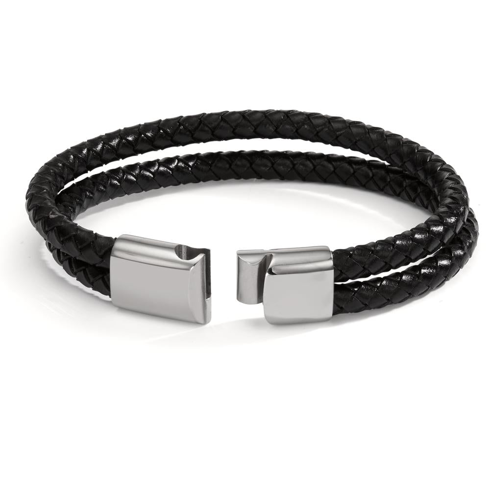 Bracciale Acciaio inossidabile, Pelle 21 cm