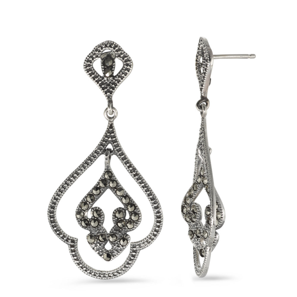 Orecchini Argento Marcasite