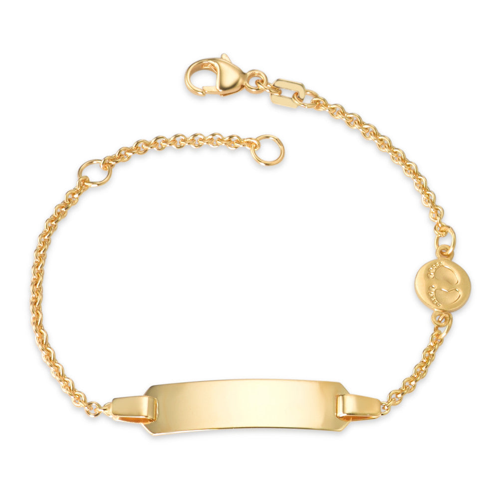 Bracciale con incisione Oro giallo 375/9K Piedi 12-14 cm