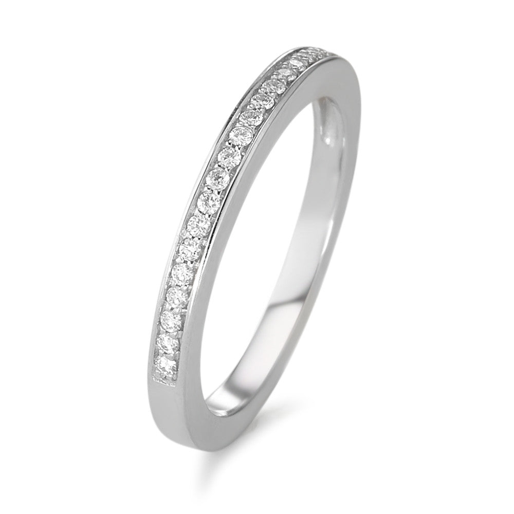 Anelli di memoria Oro bianco 750/18 carati Diamante 0.09 ct, 19 pietra, w-si