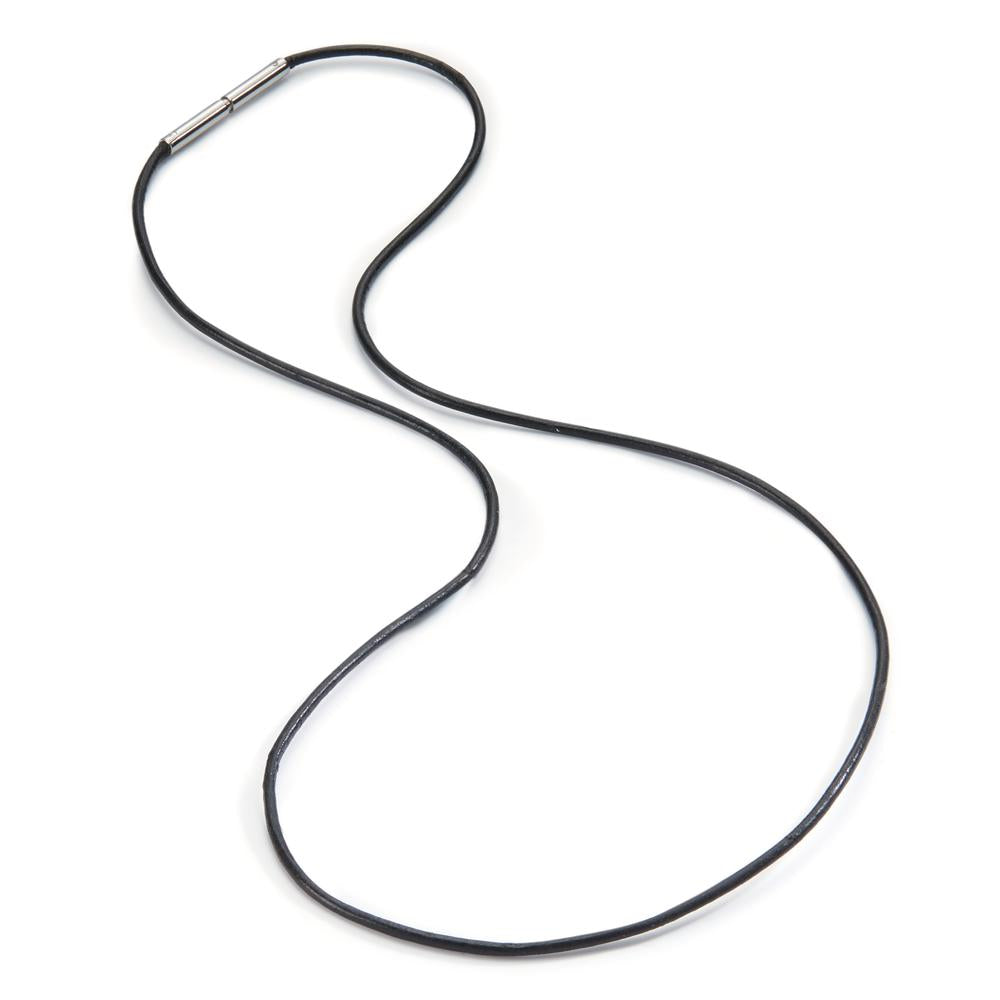 Collana Pelle, Acciaio inossidabile 40 cm Ø1 mm