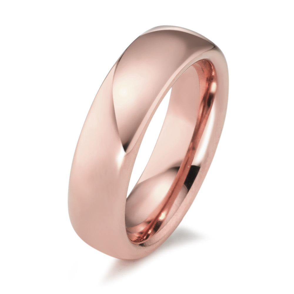 Anello Acciaio inossidabile rosa rivestimento IP