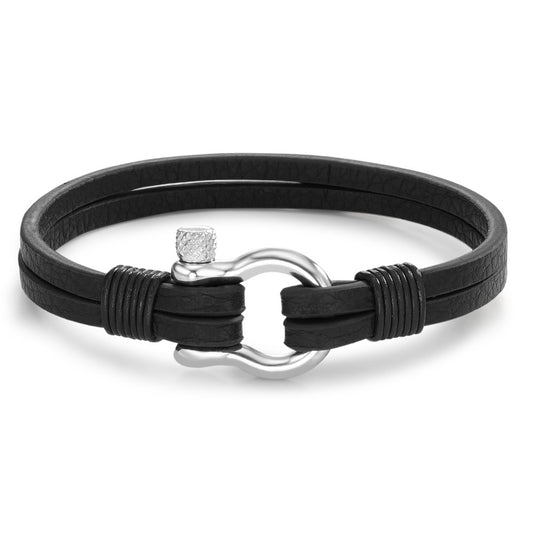 Bracciale Pelle, Acciaio inossidabile 18.5 cm