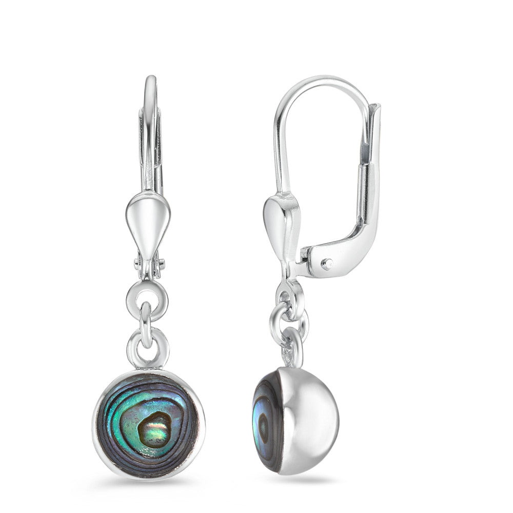 Orecchini Argento Abalone Ø7 mm