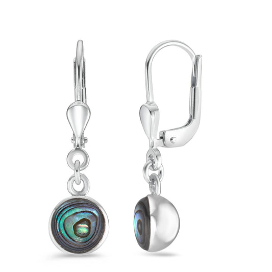 Orecchini Argento Abalone Ø7 mm