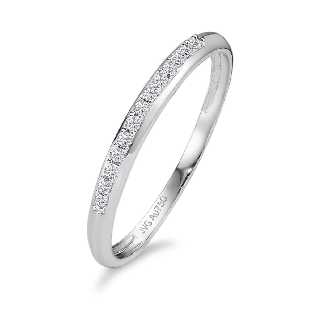 Anelli di memoria Oro bianco 750/18 carati Diamante 0.08 ct, 13 pietra, w-si