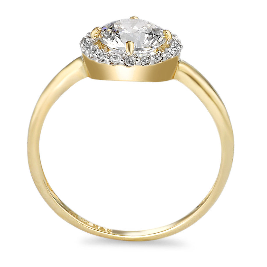 Anello Oro giallo 375/9K Zirconia