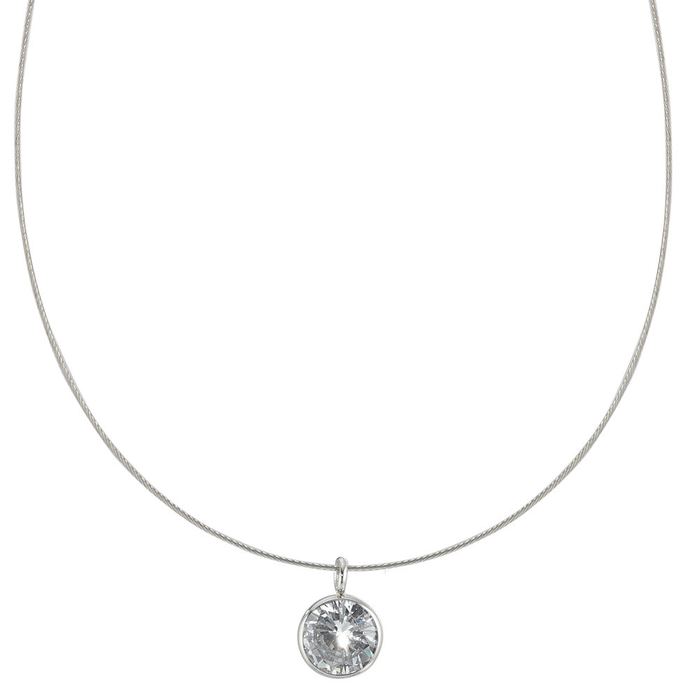 Collana Acciaio inossidabile Zirconia 42 cm