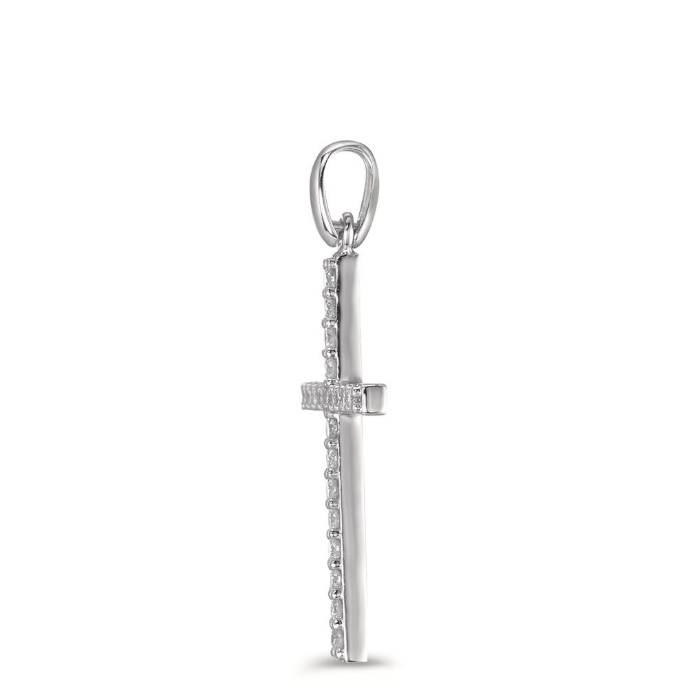 Ciondolo Oro bianco 750/18 carati Diamante 0.21 ct, 21 pietra, w-si