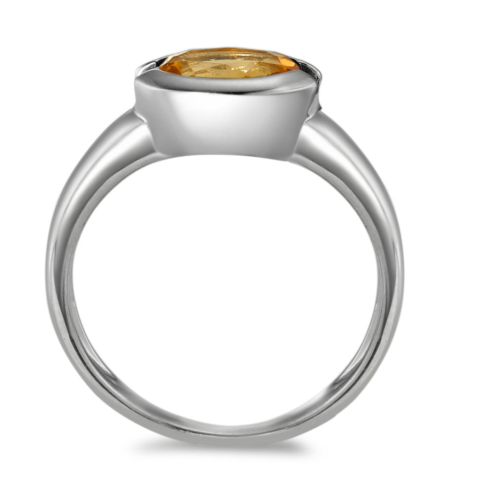 Anello Oro bianco 375/9K Citrino