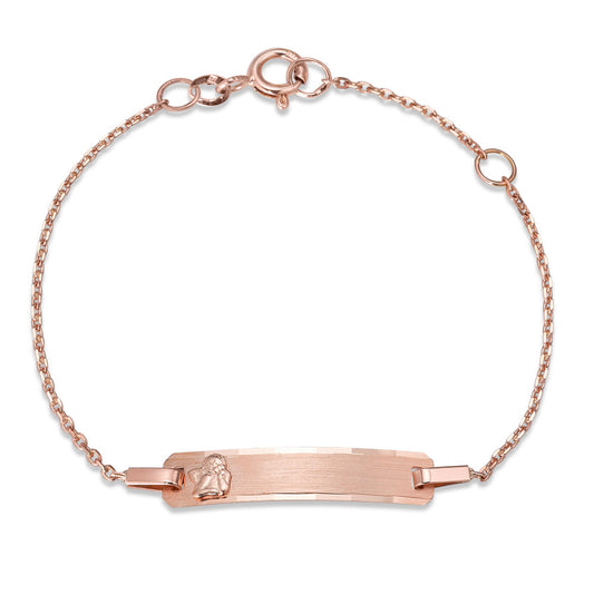 Bracciale con incisione Oro rosso 585/14 kt Angelo custode 12-14 cm