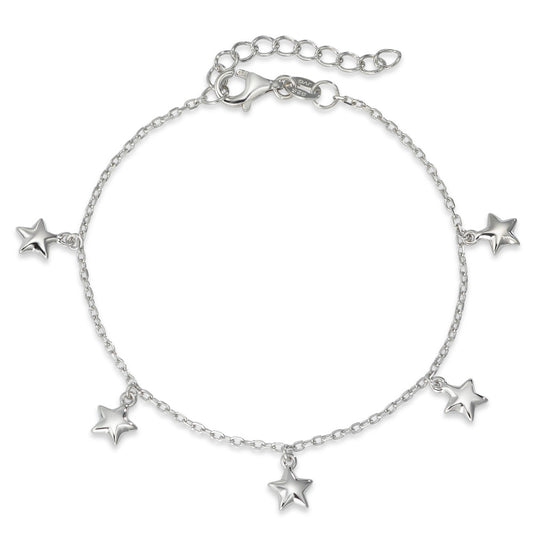 Bracciale Argento rodiato Stella 16-19 cm