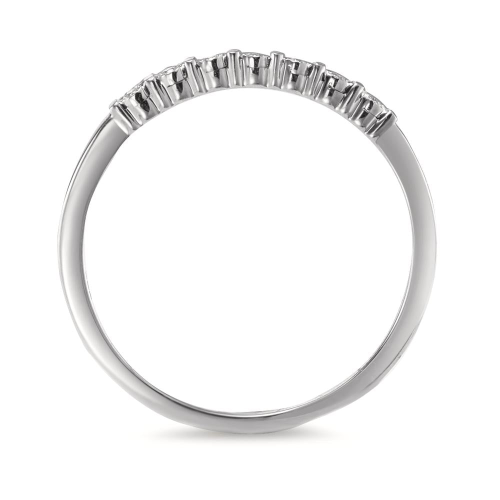 Anelli di memoria Oro bianco 585/14 kt Diamante 0.03 ct, 7 pietra, w-si