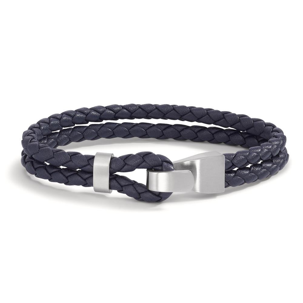 Bracciale Acciaio inossidabile, Pelle 23 cm