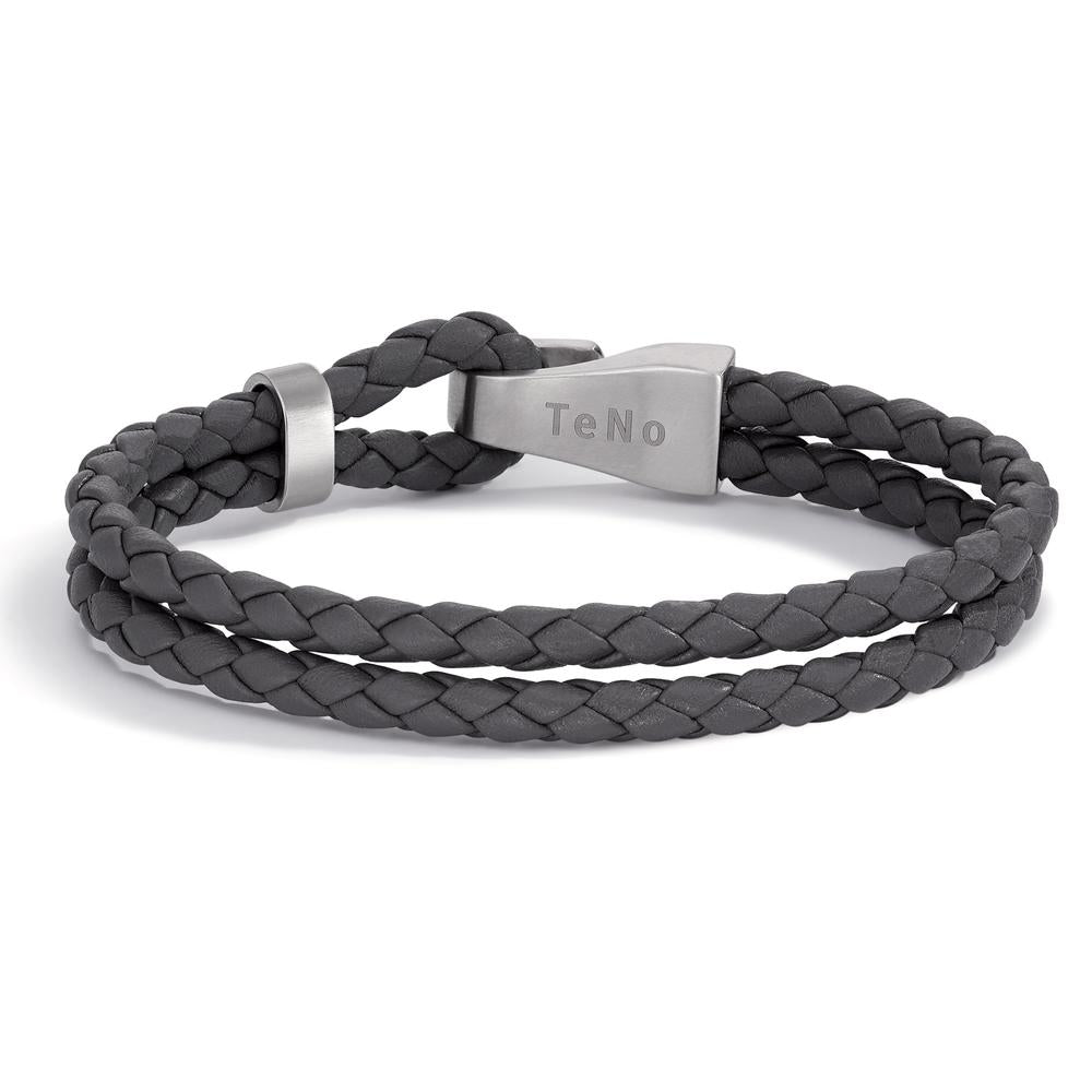 Bracciale Acciaio inossidabile, Pelle 21 cm