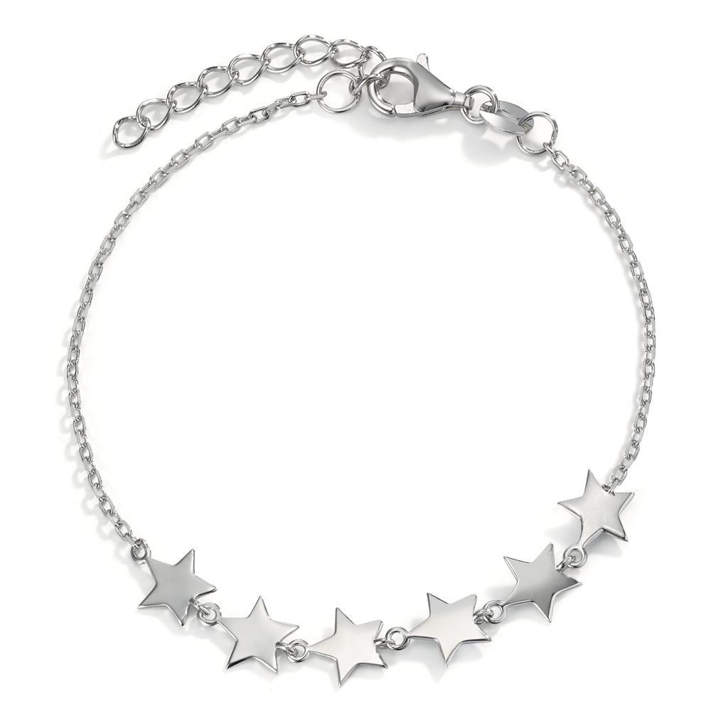 Bracciale Argento rodiato Stella 16-19 cm