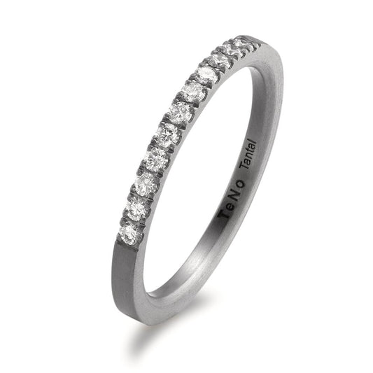 Anelli di memoria Tantalio Diamante 0.22 ct, 11 pietra, w-si