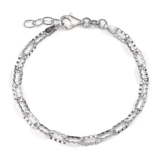 Bracciale Argento rodiato 17.5-19.5 cm